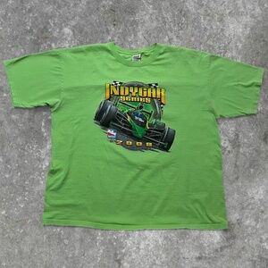 2008 IndyCar Series green racing tee Size 2XL